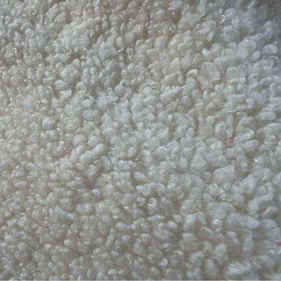 Fabletics Malia Polar Fleece Cream Mocha Tan Crew Crop Top Sweater Size 1X - Picture 5 of 16